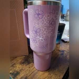 Starbucks Stanley Floral Purple 40 Oz Travel Mug